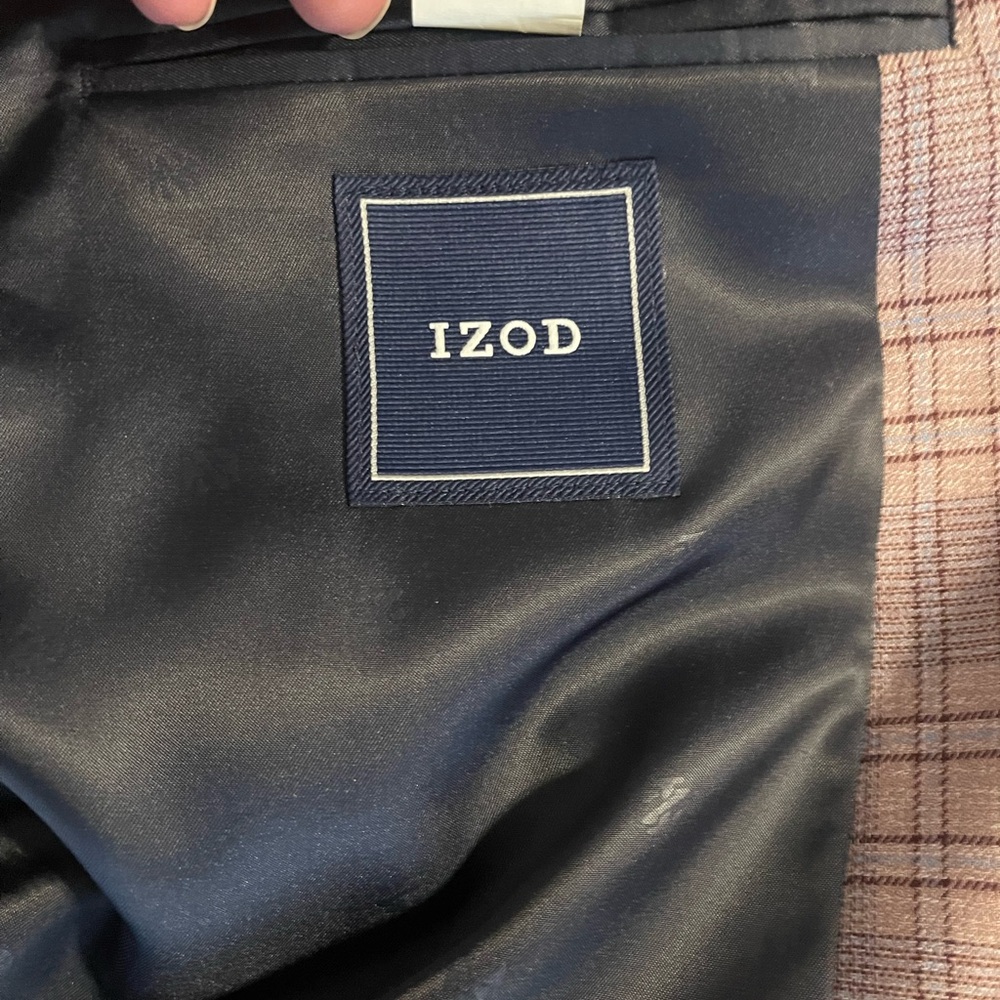 Izod Navy Blue Satin Jacket